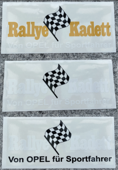 Opel Rallye Kadett Heckscheiben Aufkleber